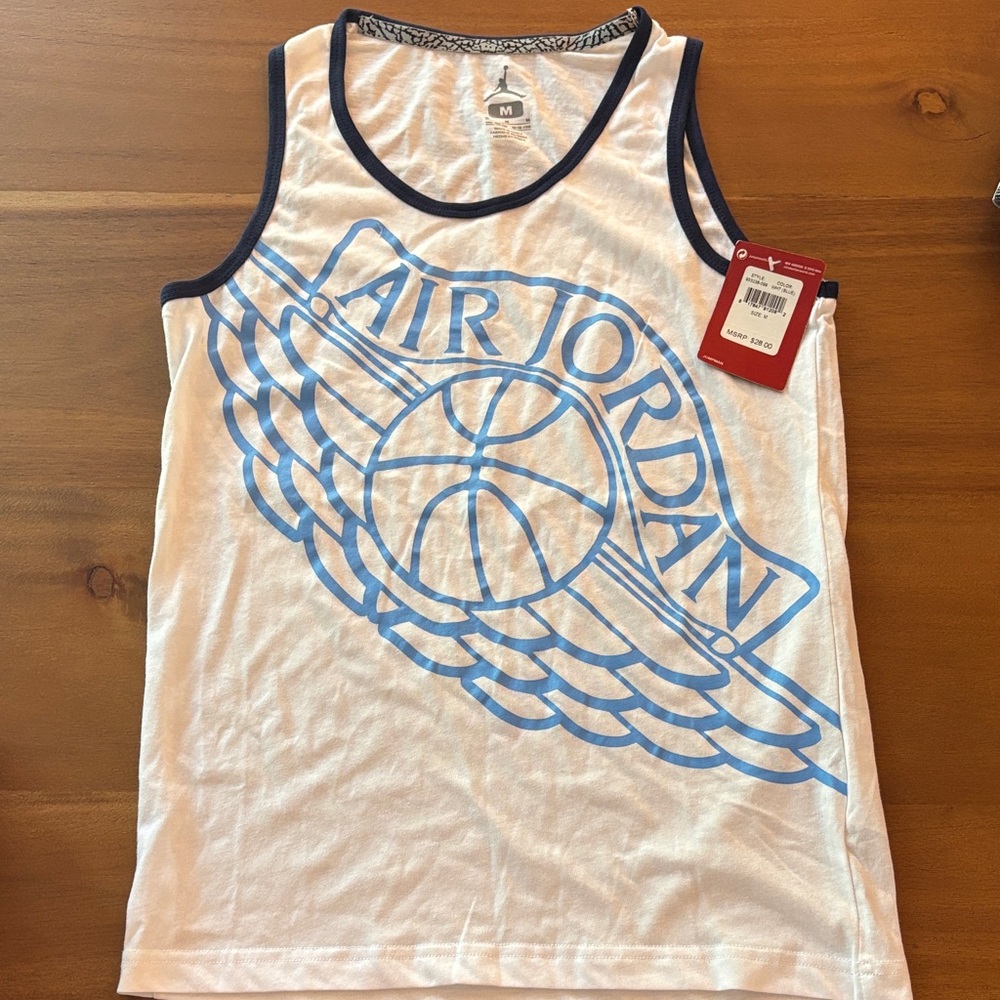 Jordan Kids' Tank Top with Blue Logo